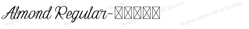 Almond Regular字体转换